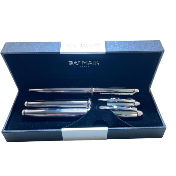 Balmain Paris Luxury Pen Set In Premium Black Box - Picture 2 of 11
